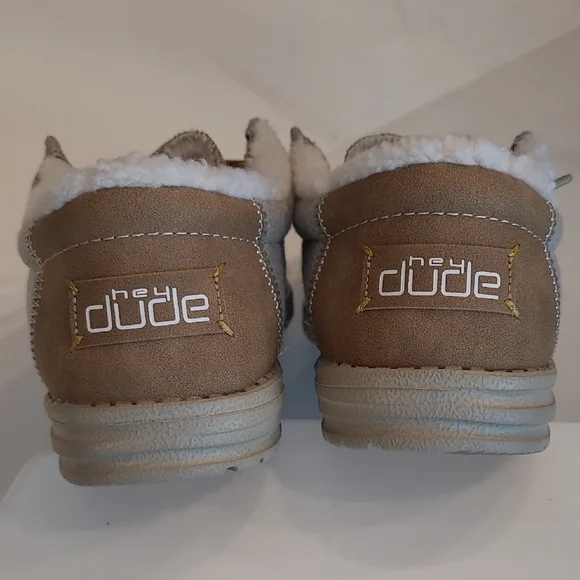 Hey Dude Wally Herringbone Canvas Loafer Chukka-Style Slide/ Slip On - Picture 7 of 17